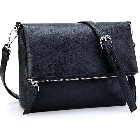 Accessories - Vegan Leather Crossbody Bag Women Small Shoulder Purse Adjustable Strap
